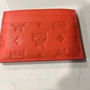 MCM orange card case